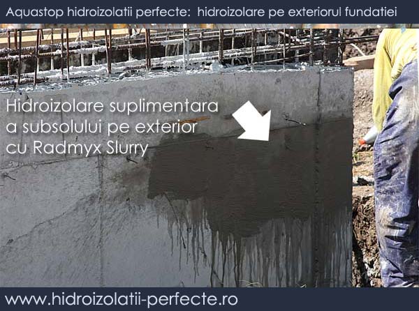 Hidoizolarea Subsolului Cu Radmyx Slurry W600